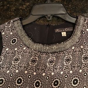 Beaded collar chiffon blouse